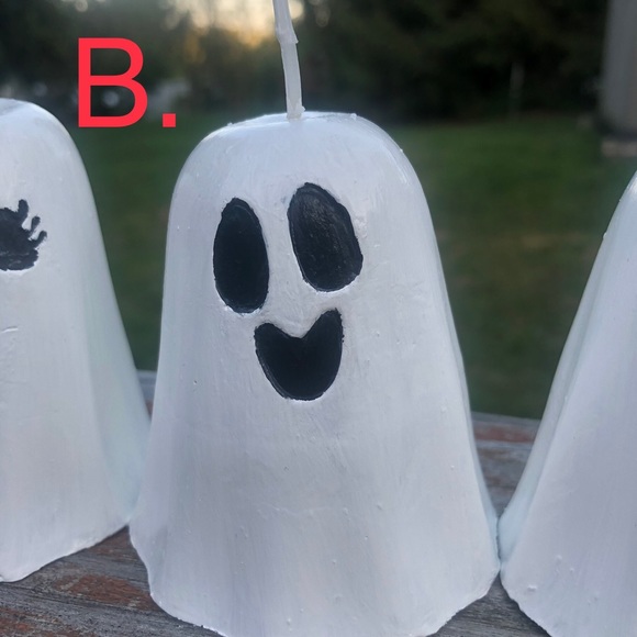 Handmade Ghost Candle -unscented - Picture 4 of 7